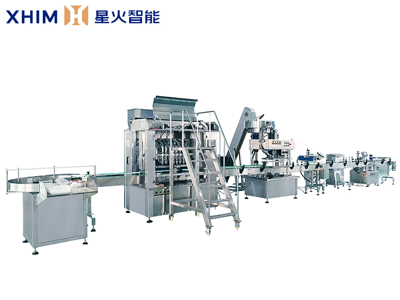 全自動8頭醬料灌（guàn）裝機-顆粒醬灌裝生產線