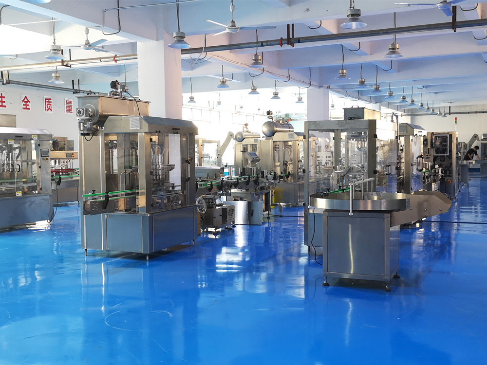 全自動液體、膏體灌裝生產線裝配成品展示