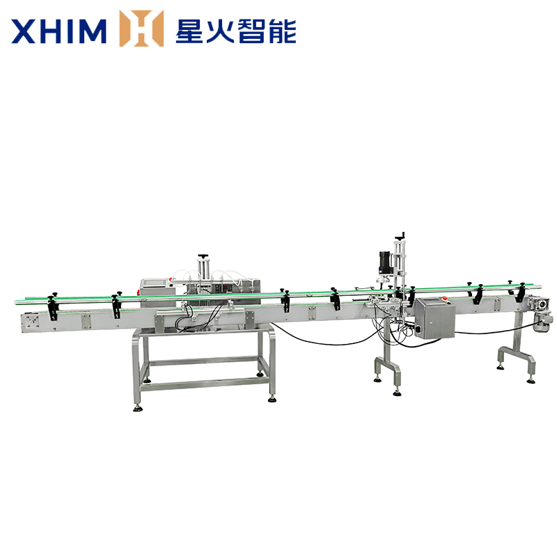 自（zì）流式液體灌裝機（jī）壓蓋一體機（jī）-小型灌裝機生（shēng）產（chǎn）線