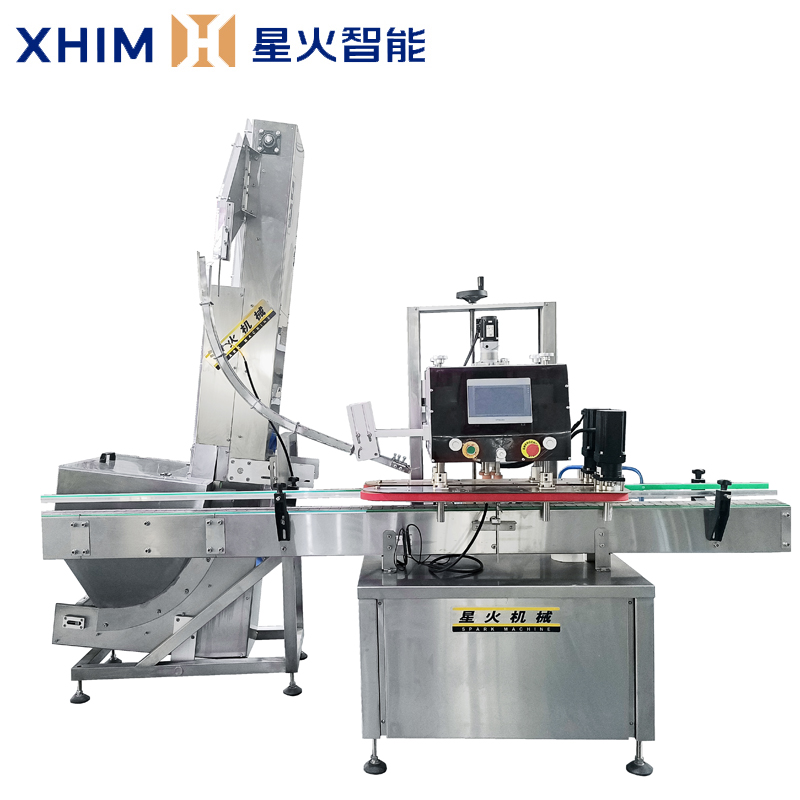 全自動上蓋旋蓋機（jī）-塑料玻璃瓶自動旋蓋機