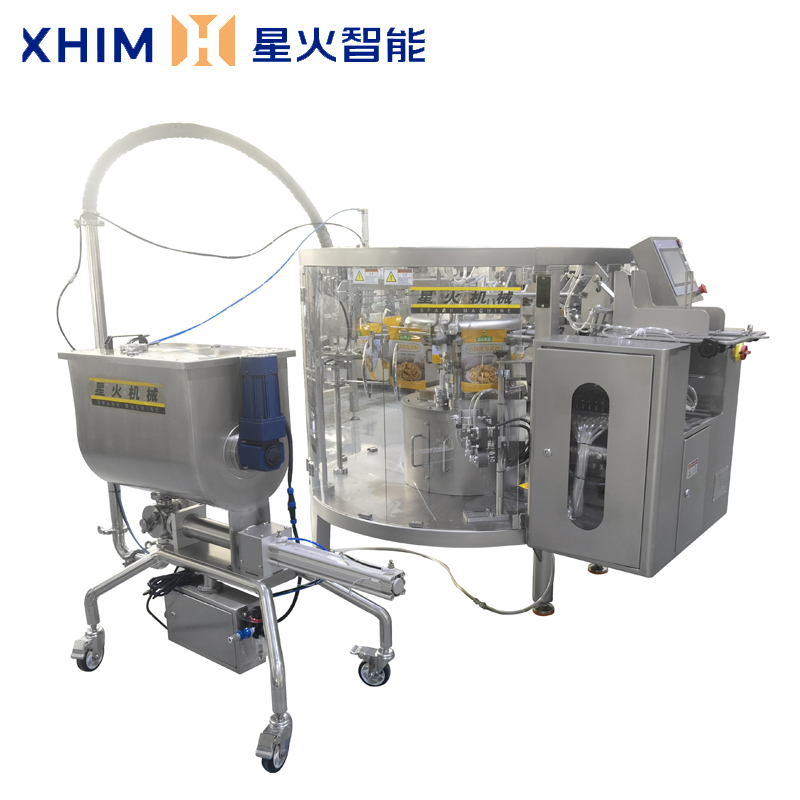 全自動醬料食品包裝機-預製袋高（gāo）湯包裝機