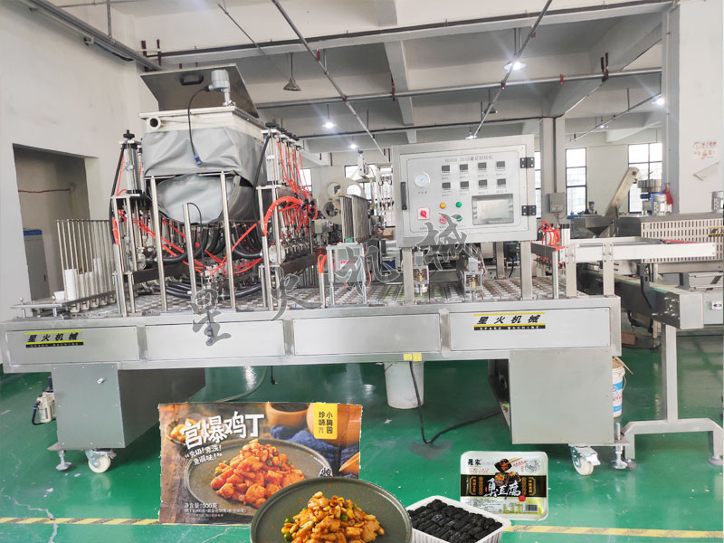 江蘇食品包裝機械：盒裝雞肉（ròu）片連（lián）續氣調（diào）包裝機涉及多種半成品包裝領域