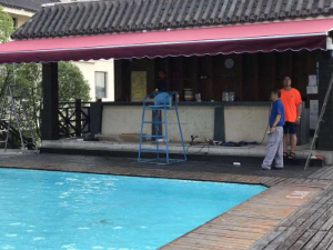 蘇州可移動伸縮雨棚戶外推拉棚大型伸縮雨棚